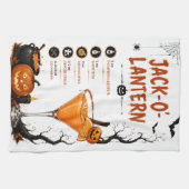 Linge De Cuisine Recette de Jack O Lantern Halloween (Horizontal)