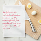 Linge De Cuisine Recette de lait de poule (Quart Plié)