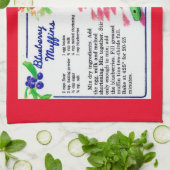 Linge De Cuisine Recette de muffins bleuets (Plié)