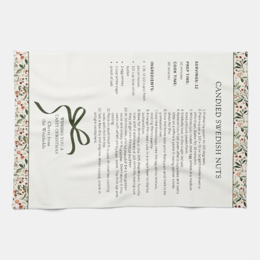 Linge De Cuisine Recette de Noël Suédoise (Horizontal)