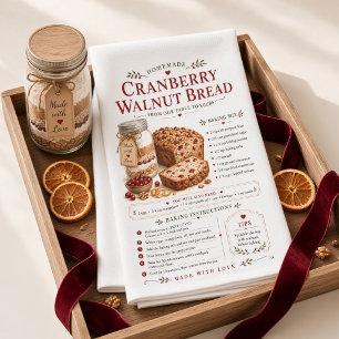 Linge De Cuisine Recette de pain aux cranberries et noix de Grenobl