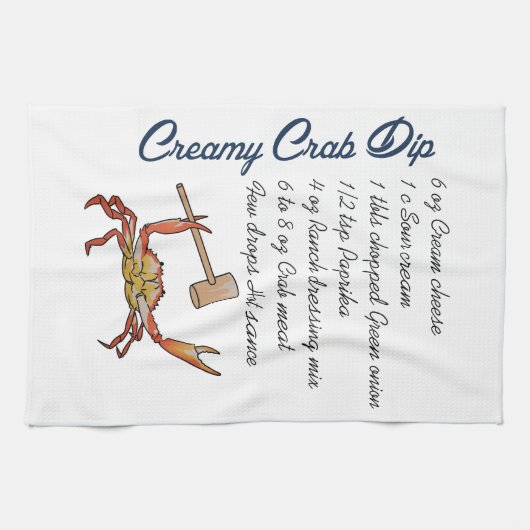 Linge De Cuisine Recette de plongée de crabe (Horizontal)