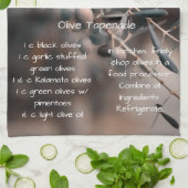 Linge De Cuisine Recette de tapenade d'olive, fait maison, Cuisine (Plié)
