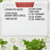 Linge De Cuisine Recette de tarte Apple (Plié)