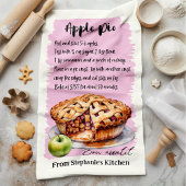 Linge De Cuisine Recette de tarte Apple personnalisée