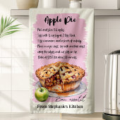 Linge De Cuisine Recette de tarte Apple personnalisée