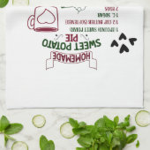 Linge De Cuisine Recette de tarte aux patates douces maison Cadeau (Plié)