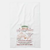 Linge De Cuisine Recette de tarte de pomme de vacances Noël (Vertical)