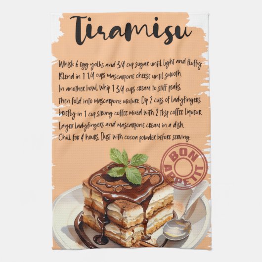 Linge De Cuisine Recette de Tiramisu (Vertical)
