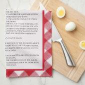 Linge De Cuisine Recette familiale Noël (Quart Plié)