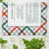 Linge De Cuisine Recette familiale personnalisée Noël (Plié)