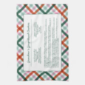 Linge De Cuisine Recette familiale personnalisée Noël (Vertical)