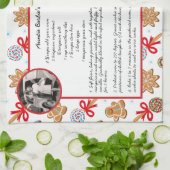 Linge De Cuisine Recette famille de vacances Cuisine de Noël Cookie (Plié)