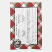 Linge De Cuisine Recette famille de vacances Keepsaké Plaid cadeau (Vertical)