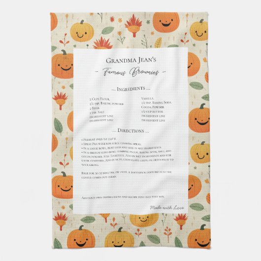 Linge De Cuisine Recette famille Heirloom Halloween Motif (Vertical)