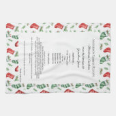 Linge De Cuisine Recette famille Heirloom Texte Noël Stocker (Horizontal)