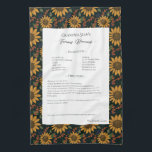 Linge De Cuisine Recette famille Héritage tournesol rustique<br><div class="desc">Gardez la serviette à thé de la recette familiale. Partagez la recette de chili de l'oncle Jim ou le plat de casserole de la grande tante Aggie, qui a toujours été le plat préféré de grâces. Un design modèle élégant et simple peut être facilement ajusté pour partager vos recettes familiales...</div>