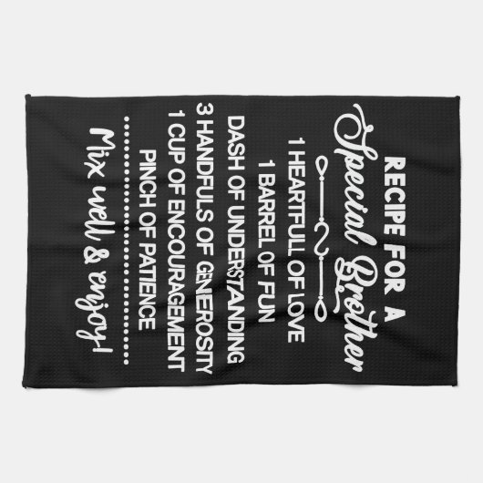 Linge De Cuisine Recette Inspirante Pour Un Frère Spécial (Horizontal)