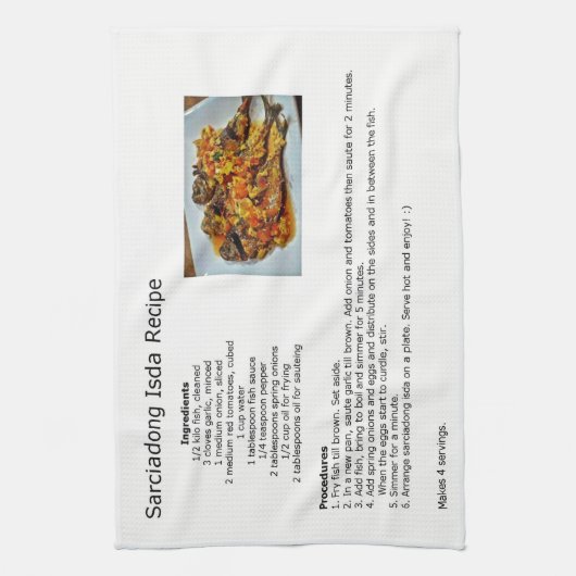 Linge De Cuisine Recette Isda Sarciadong (Vertical)