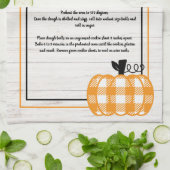 Linge De Cuisine Recette keepsaké automne plaid orange citrouille b (Plié)