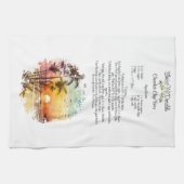Linge De Cuisine Recette Keepsaké Beach Thème Sunset Cadeau (Horizontal)