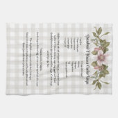 Linge De Cuisine Recette Keepsaké Noël Cookies Ferme Floral (Horizontal)