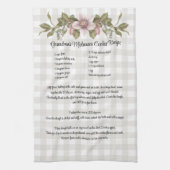 Linge De Cuisine Recette Keepsaké Noël Cookies Ferme Floral (Vertical)