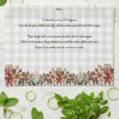 Linge De Cuisine Recette Keepsaké Xmas Cookie Grey Bufaloe plaid (Plié)