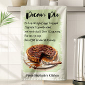 Linge De Cuisine Recette Pecan Pie Personnalisée