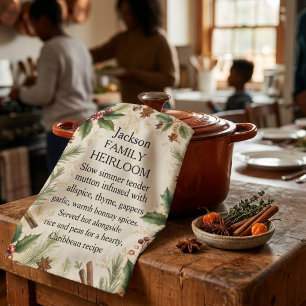 Linge De Cuisine Recette personnalisée de grand-mère, héritage fami
