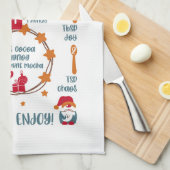 Linge De Cuisine Recette pour Noël (Quart Plié)