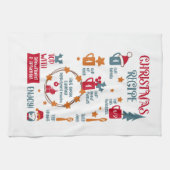 Linge De Cuisine Recette pour Noël (Horizontal)