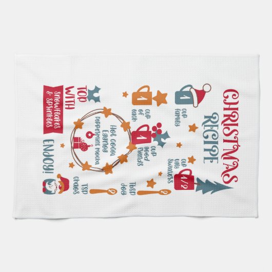 Linge De Cuisine Recette pour Noël (Horizontal)