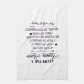 Linge De Cuisine Recette pour un cadeau de Noël de recette de famil (Vertical)