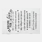 Linge De Cuisine Recette pour un mariage heureux, Cadeau de Fiançai (Horizontal)