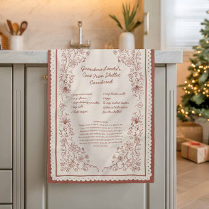 Linge De Cuisine Recette préférée de grand-mère Cadeau de cuisine p
