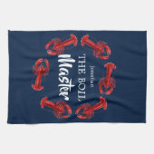 Linge De Cuisine Réchauffer Master Crawfish Dark Blue Custom Funny (Horizontal)