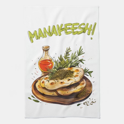 Linge De Cuisine Rechercher une licence numérique - Zaatar Manakees (Vertical)