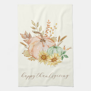 Linge De Cuisine Récolte aquarelle sur mesure Thanksgiving
