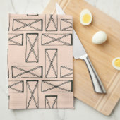 Linge De Cuisine Rectangle géométrique X (Quart Plié)