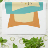 Linge De Cuisine Rectangle zézé milieu du siècle moderne rétro (Plié)