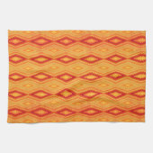 Linge De Cuisine Rectangles 2 diamants tons chauds motifs (Horizontal)