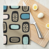 Linge De Cuisine Rectangles arrondies MCM du milieu du siècle Gold (Quart Plié)