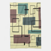 Linge De Cuisine Rectangles modernes du milieu du siècle (Vertical)