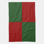 Linge De Cuisine Rectangles rouge et vert (Vertical)