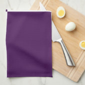 Linge De Cuisine Rectangles Violets Royaux et Blancs (Quart Plié)