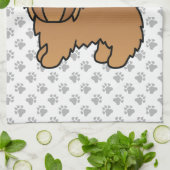 Linge De Cuisine Red Australian Terrier mignon chien de dessin (Plié)
