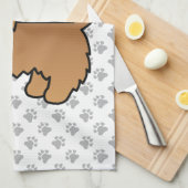 Linge De Cuisine Red Australian Terrier mignon chien de dessin (Quart Plié)