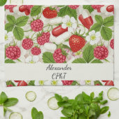 Linge De Cuisine Red Berry & Pills Pharmacie Cuisine (Plié)