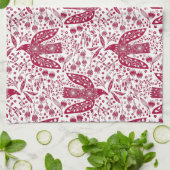 Linge De Cuisine Red Bird Art (Plié)